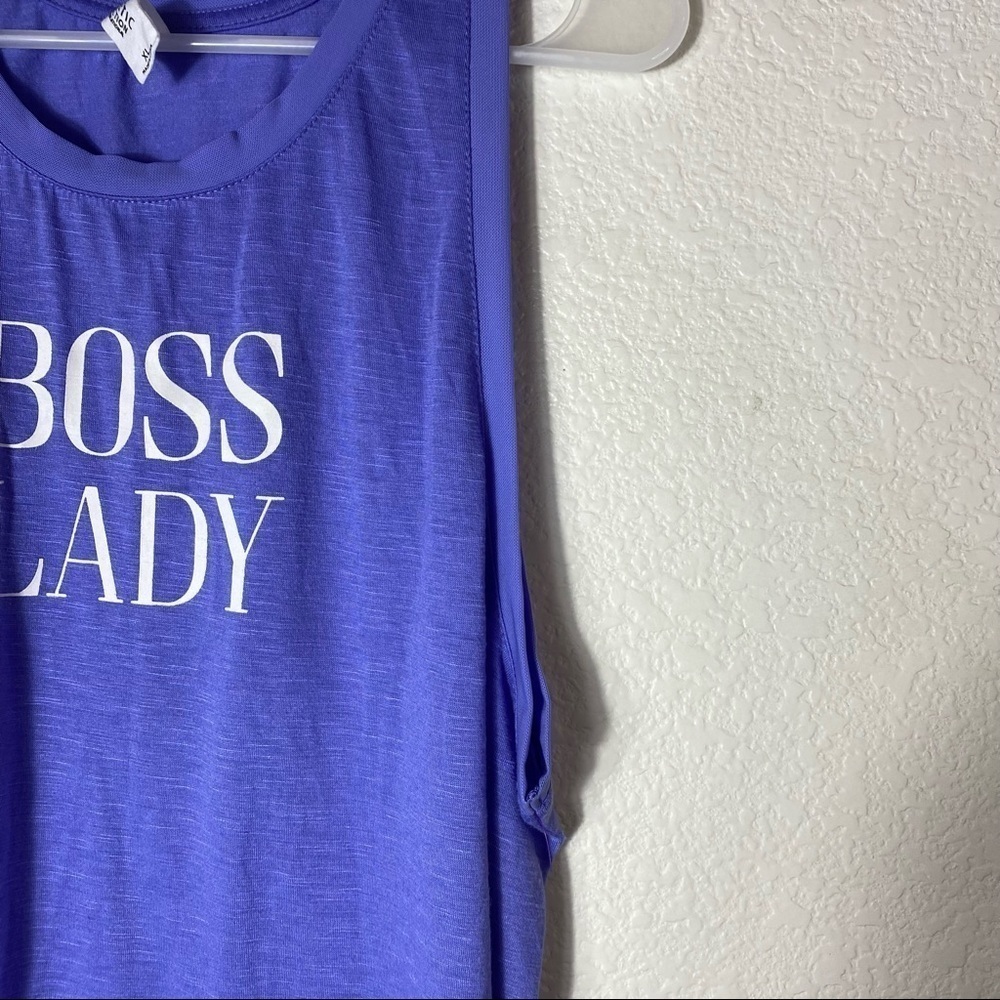 Athletic Collection "Boss Lady" PurpleTank Top Size: XL - Picture 4 of 6